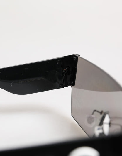 Dolce & Gabbana Black Metal Frame DNA Graffiti DG2233 Eyewear Zonnebril