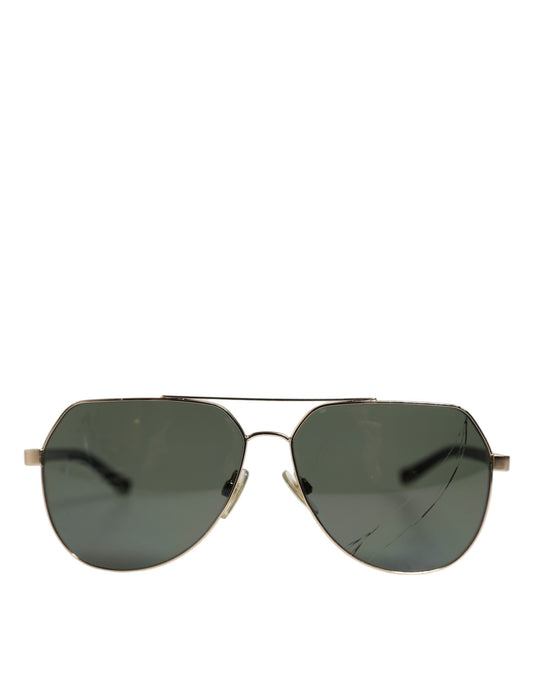 Dolce & Gabbana DG2133K Lunettes de Soleil Noires Plaquées Or 18K