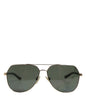 Dolce & Gabbana Black 18K Gold Plated Polarized Steel DG2133K Sunglasses