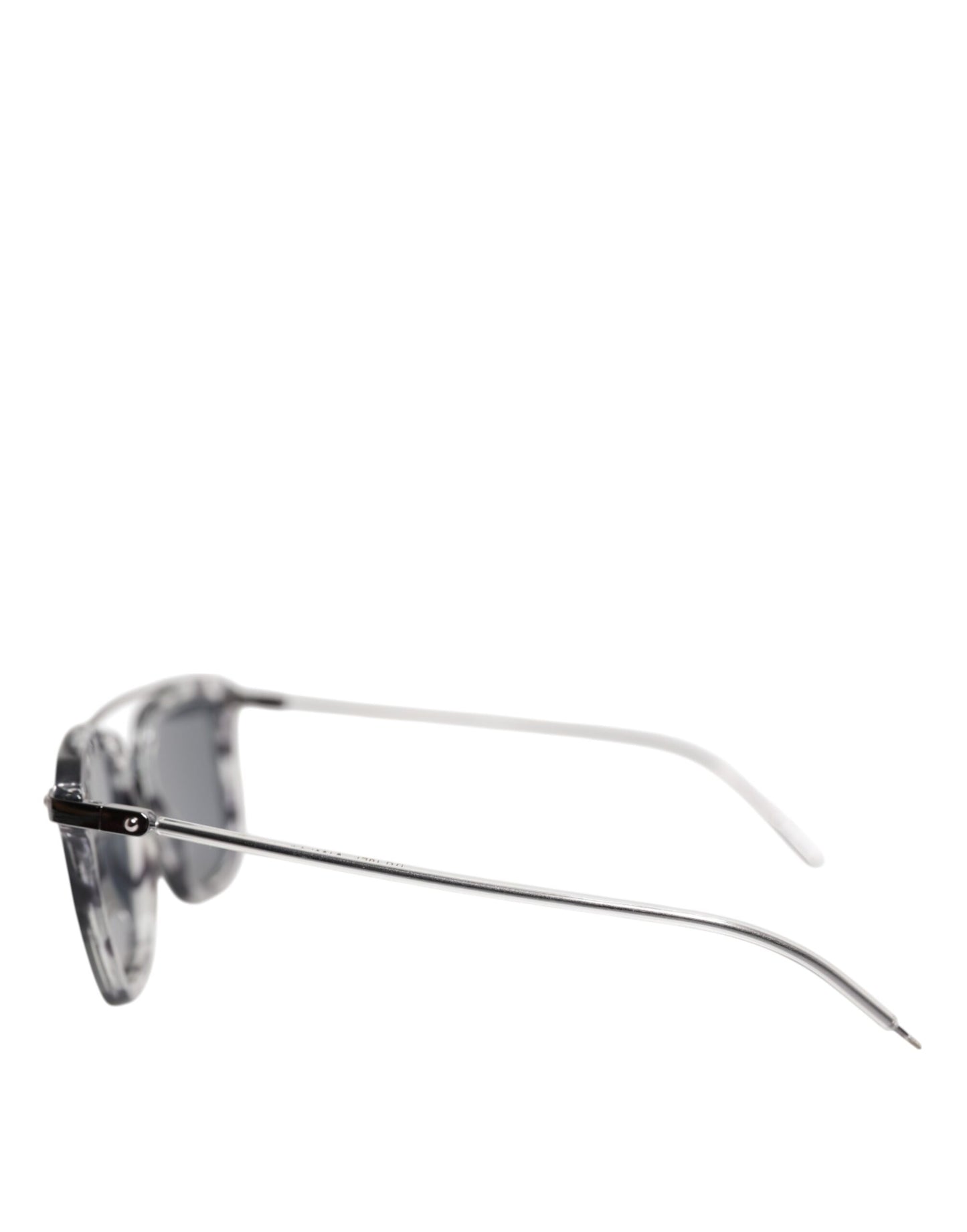 Lunettes de soleil carrées Dolce &amp; Gabbana en acétate gris havane DG4327