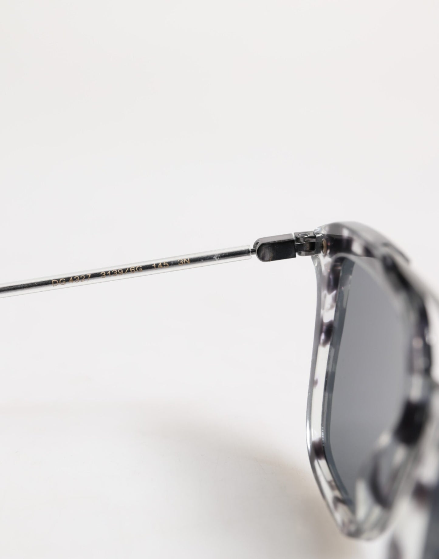 Lunettes de soleil carrées Dolce &amp; Gabbana en acétate gris havane DG4327