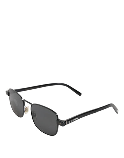 Dolce & Gabbana zwart metalen montuur met vierkante lenzen DG2222 Eyewear zonnebril