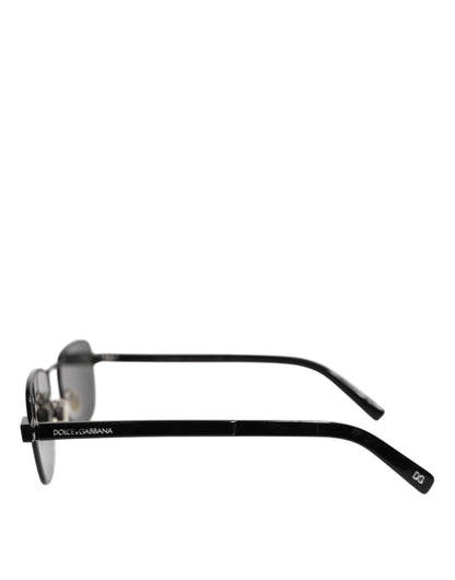 Dolce & Gabbana zwart metalen montuur met vierkante lenzen DG2222 Eyewear zonnebril