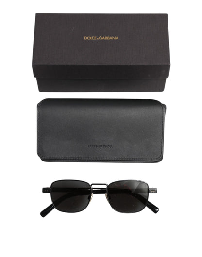 Dolce & Gabbana zwart metalen montuur met vierkante lenzen DG2222 Eyewear zonnebril