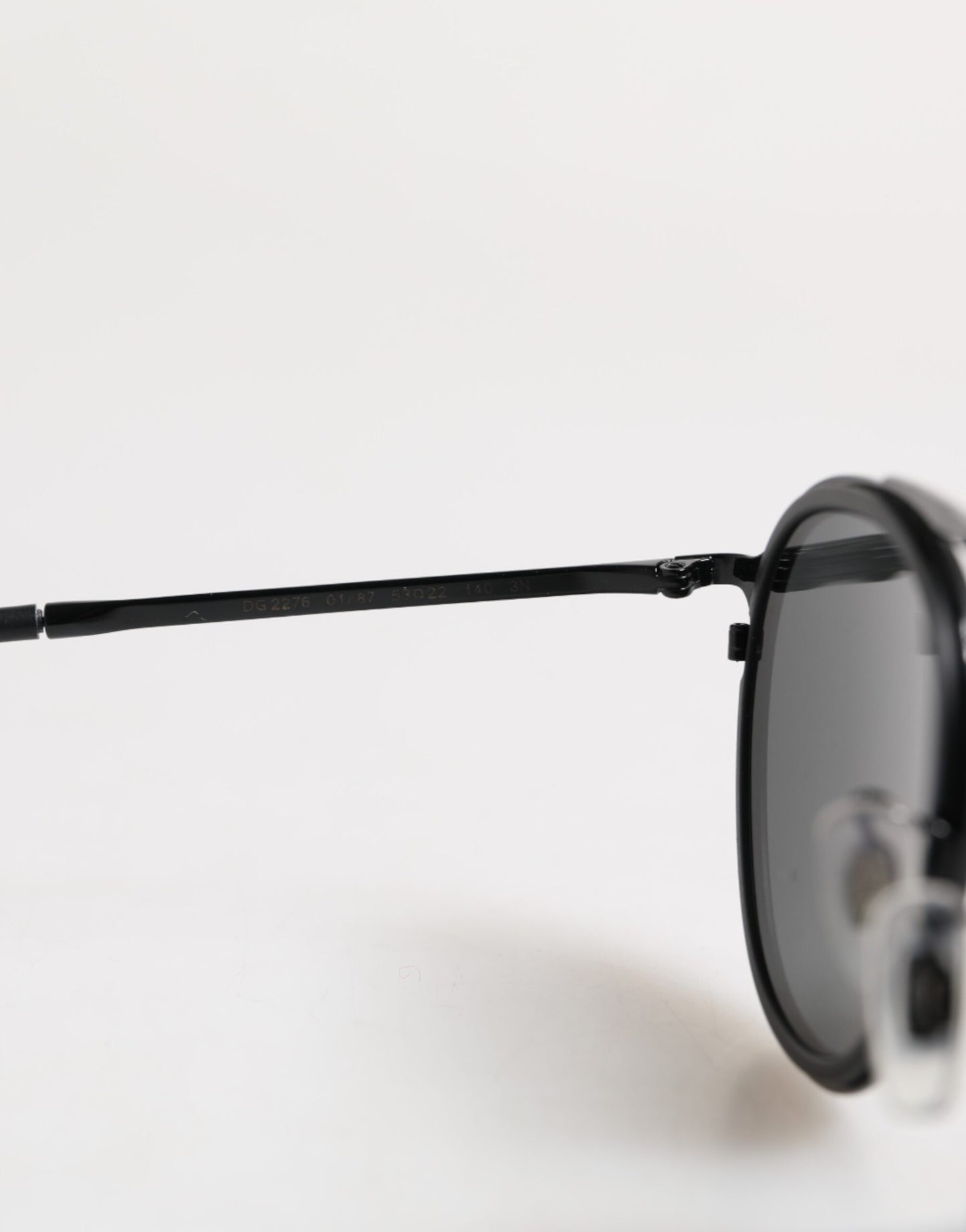 Dolce & Gabbana Zwart Metalen Frame Ronde DG2276 Eyewear Shades Zonnebril