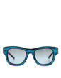 Dolce & Gabbana Blauw Zwart Gemarmerd Metaal DG2215K Eyewear Zonnebril