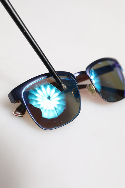 Dolce & Gabbana Zwarte Acetaat Vierkante Gepolariseerde DG4287F Zonnebrillen