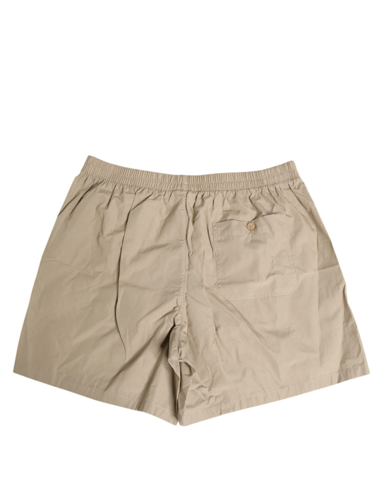 Dolce & Gabbana Boxer Shorts Beiges en Coton pour Hommes