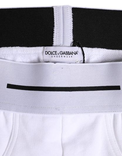 Dolce & Gabbana White Cotton Stretch Regular Brief Underwear