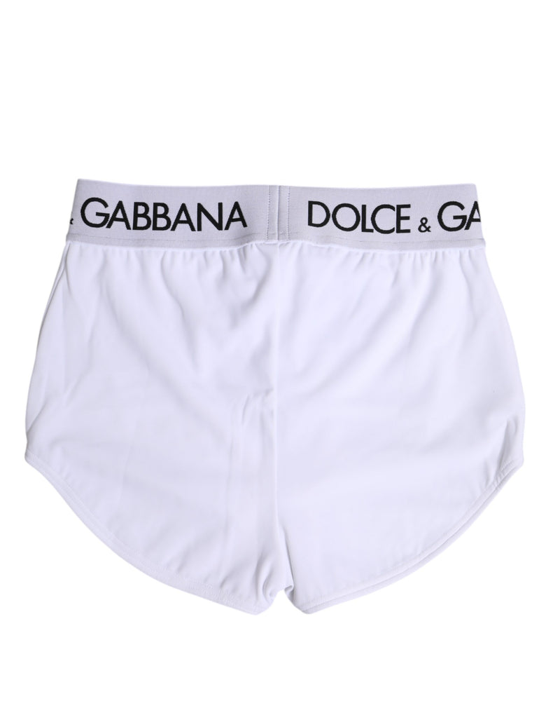 Dolce & Gabbana White Nylon Logo Waistband Boxer Briefs