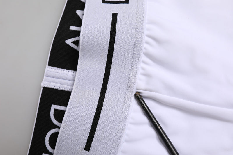 Dolce & Gabbana White Nylon Logo Waistband Boxer Briefs