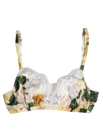 Soutien-gorge sans armatures Dolce & Gabbana, imprimé floral multicolore.