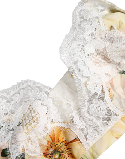 Soutien-gorge sans armatures Dolce & Gabbana, imprimé floral multicolore.