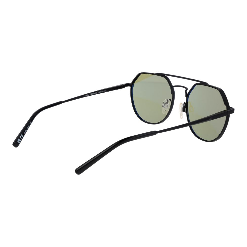 Serengeti Black Unisex Aviator Sunglasses - Stylish Eye Protection
