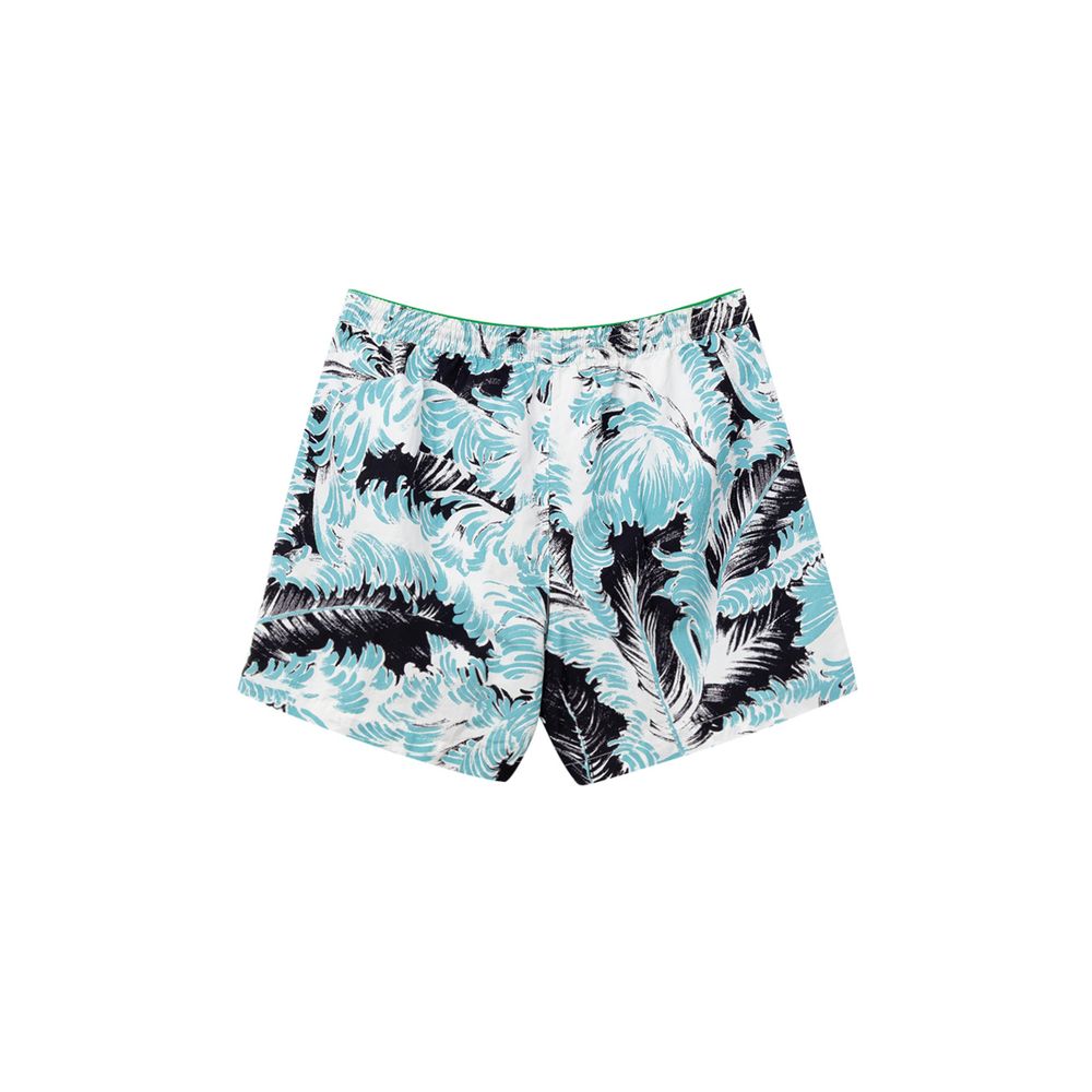 Bottega Veneta White Polyamide Swim Short - Luxury Beachwear