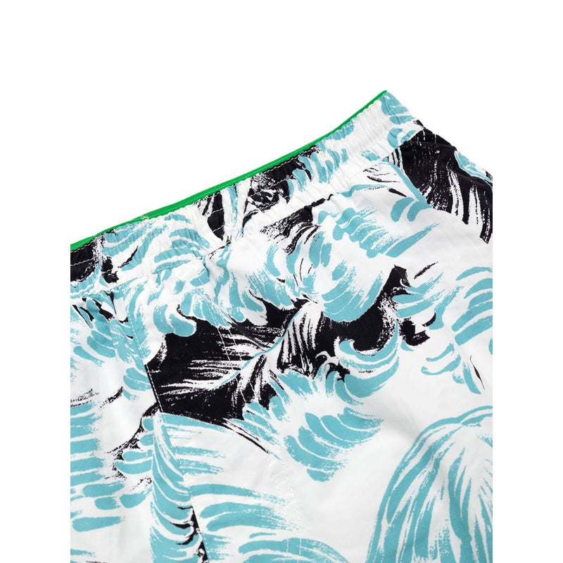 Bottega Veneta White Polyamide Swim Short - Luxury Beachwear