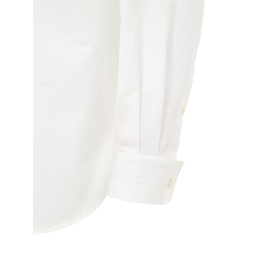 Chemise en coton blanc Gucci