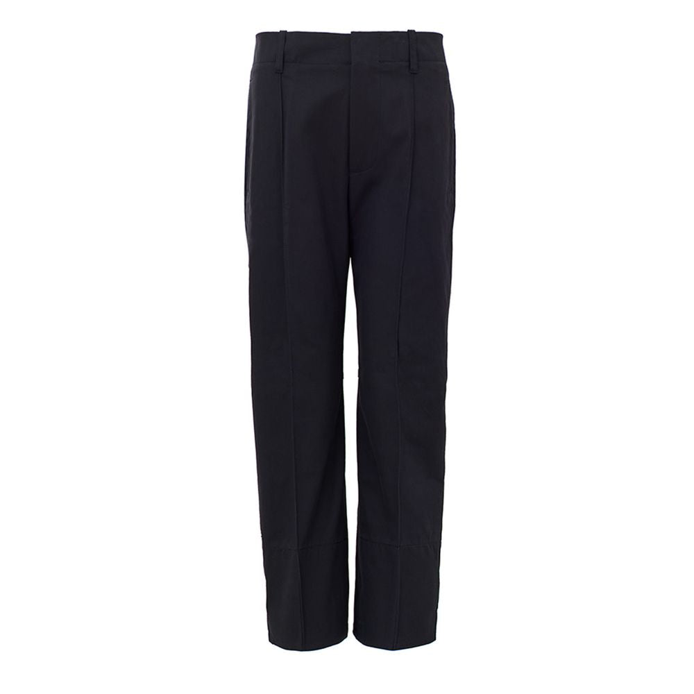 Bottega Veneta Navy Blue Cotton Pant - Élégance et Confort