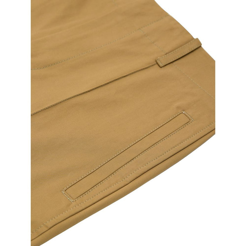 Bottega Veneta Beige Cotton Pant - Elegant High Waist Trousers
