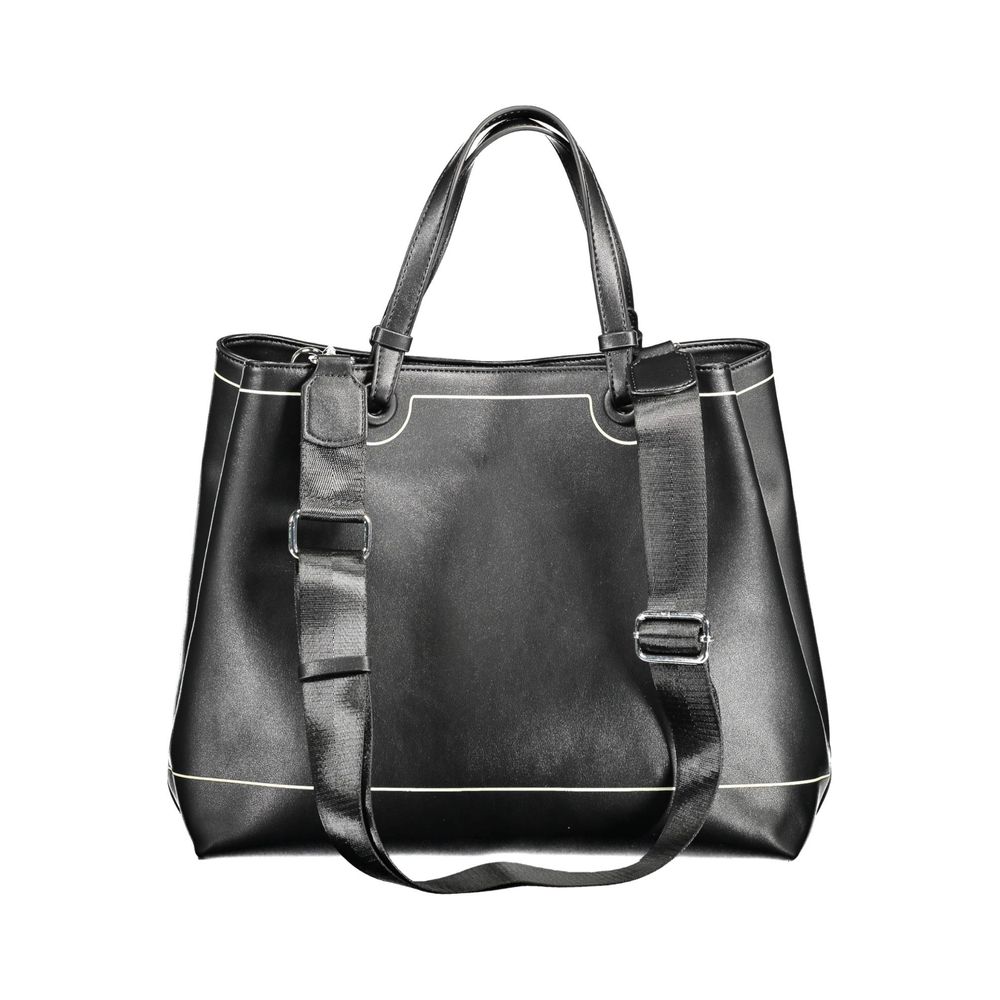 BYBLOS Black Polyethylene Handbag - Élégant et Fonctionnel
