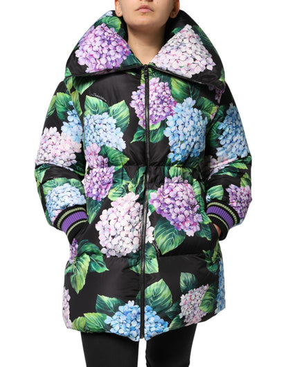 Veste matelassée à imprimé floral multicolore de Dolce & Gabbana