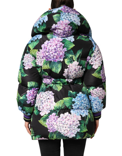 Veste matelassée à imprimé floral multicolore de Dolce & Gabbana