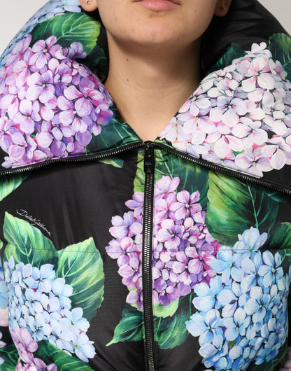 Veste matelassée à imprimé floral multicolore de Dolce & Gabbana