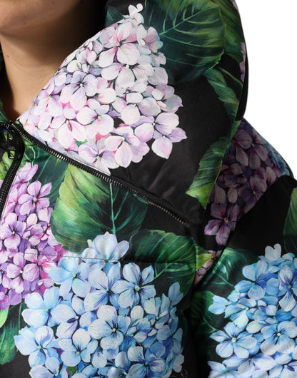 Veste matelassée à imprimé floral multicolore de Dolce & Gabbana