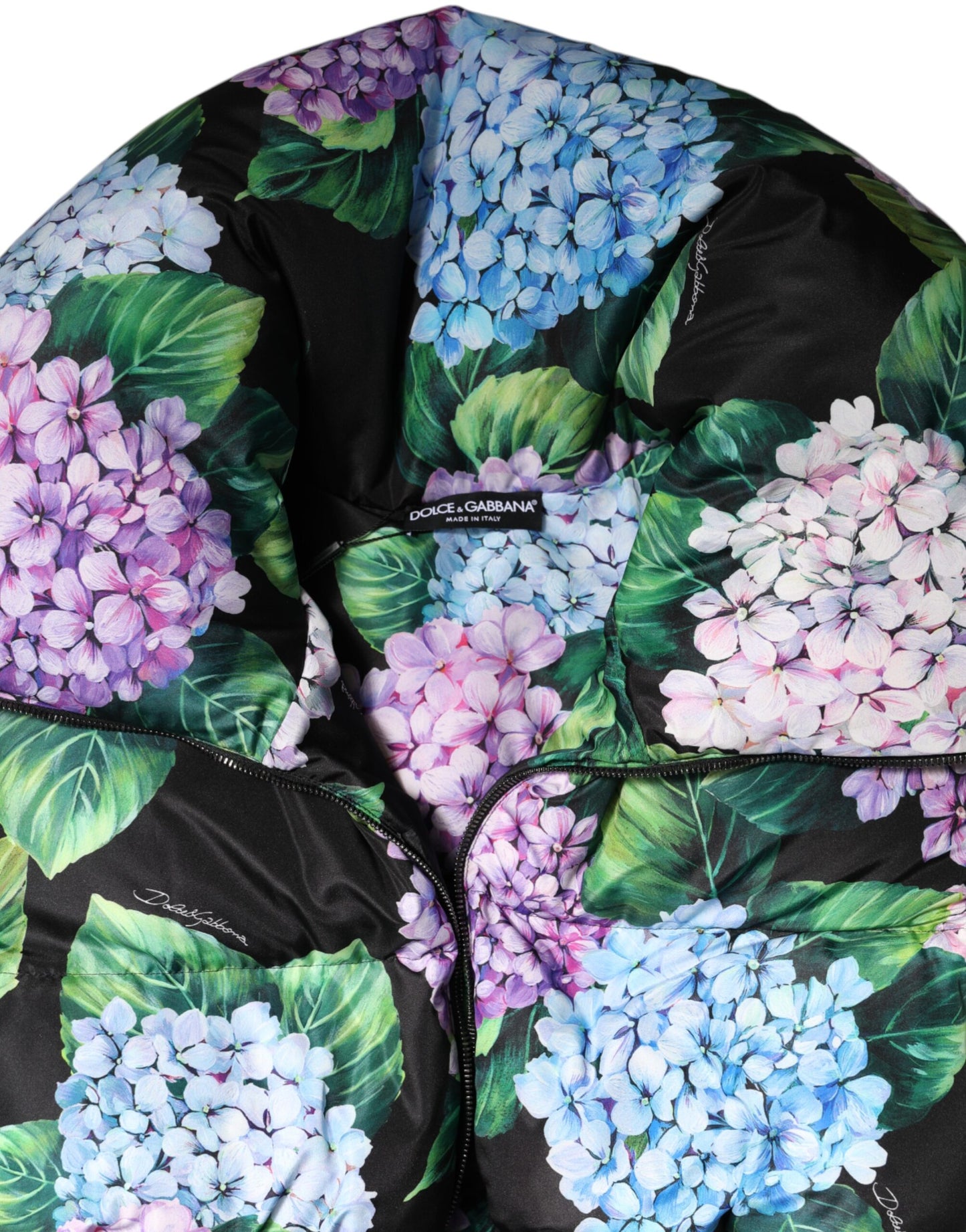 Veste matelassée à imprimé floral multicolore de Dolce & Gabbana