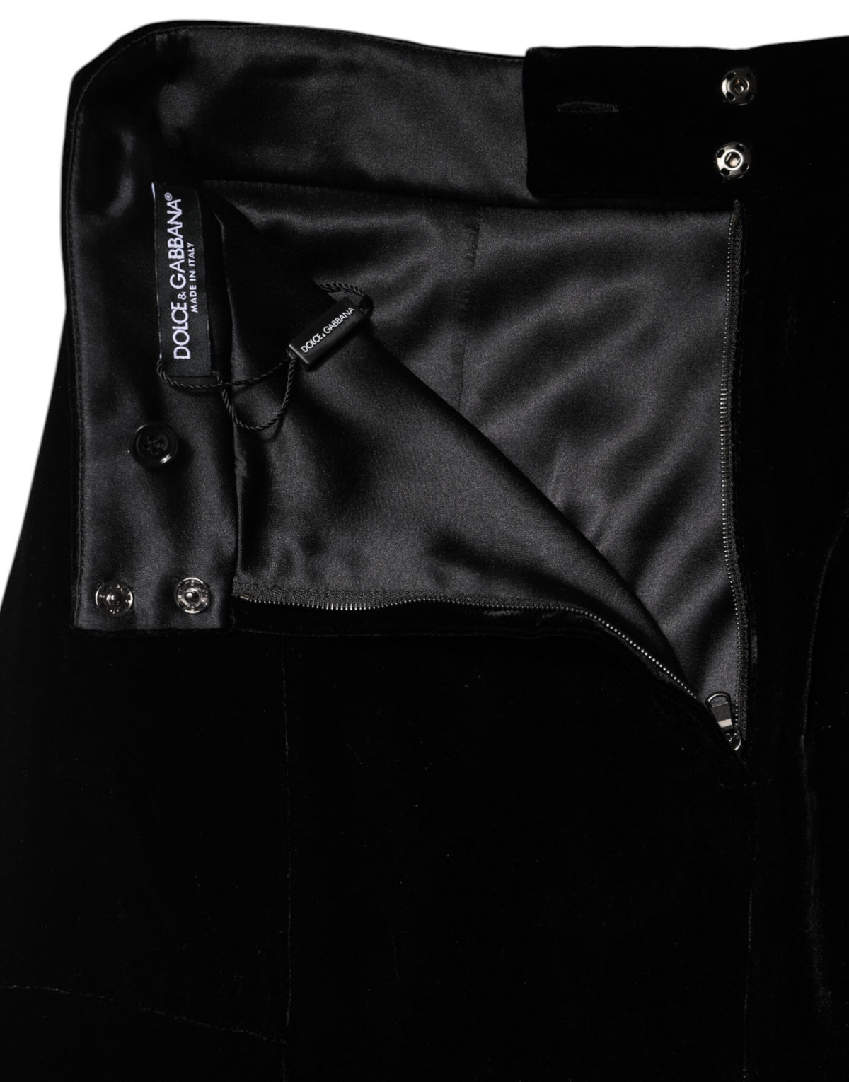 Dolce & Gabbana Jupe Midi Évasée Taille Haute Noire