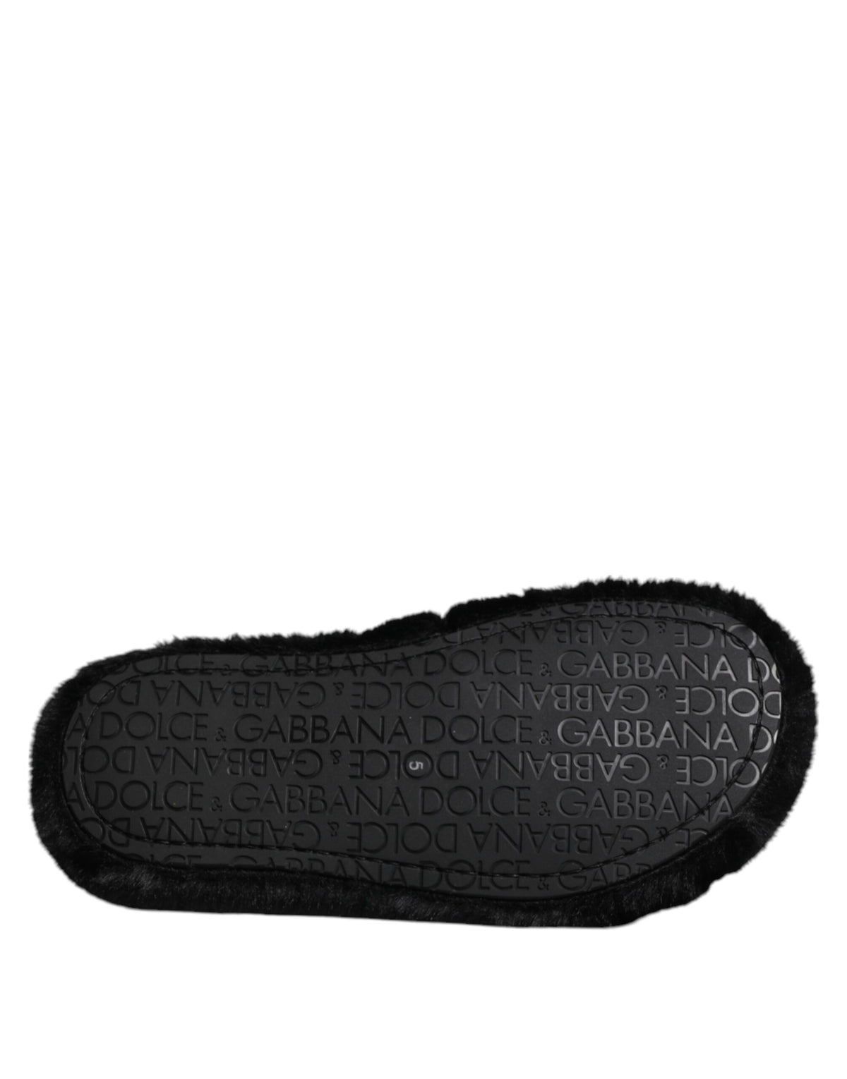 Dolce & Gabbana Black Velvet Slides - Luxury Footwear