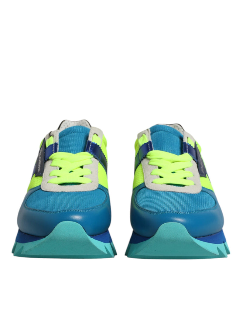 Dolce & Gabbana Multicolor Leather Low Top Sneakers for Men