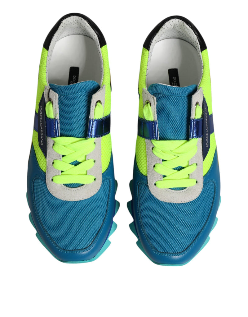 Dolce & Gabbana Multicolor Leather Low Top Sneakers for Men