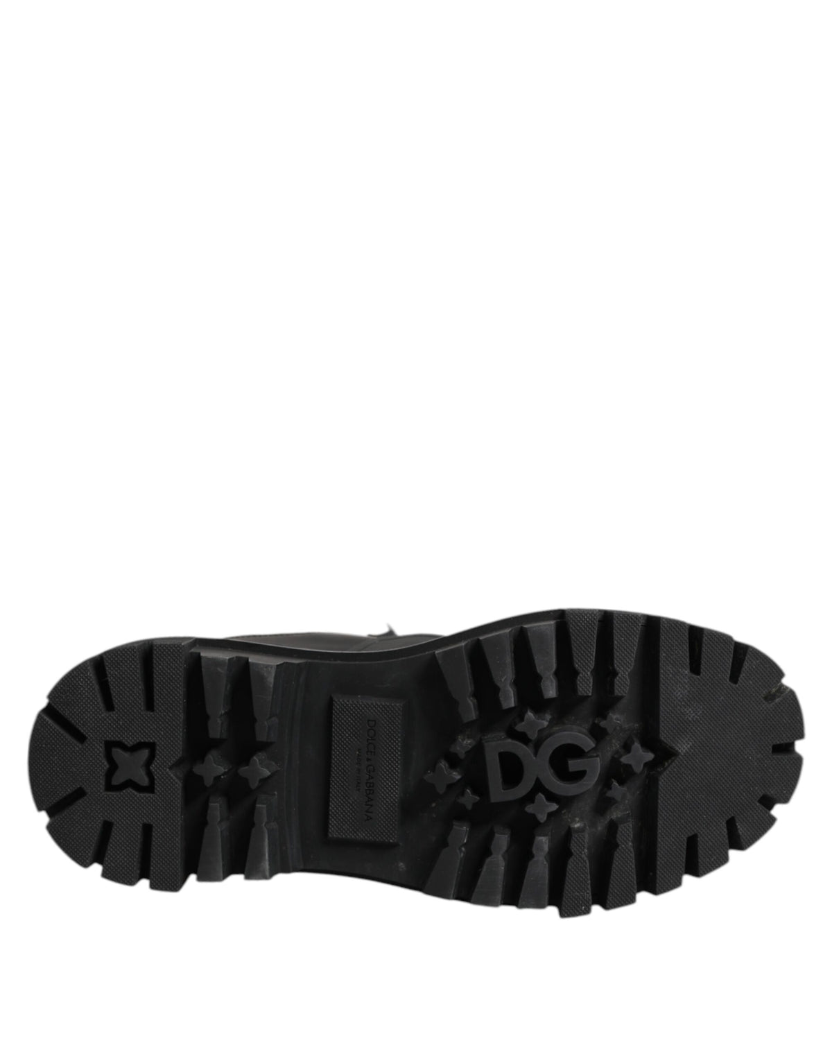 Dolce & Gabbana Bottines Courtes Lacées Noir et Blanc
