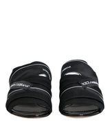Dolce & Gabbana Black Slides Slip On Sandals - Luxurious Comfort
