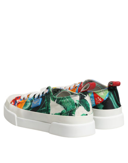 Dolce & Gabbana Multicolor Patchwork Low Top Sneakers Shoes