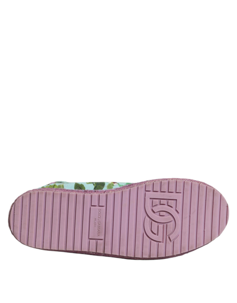 Dolce & Gabbana Multicolor Canvas Espadrilles Sneakers