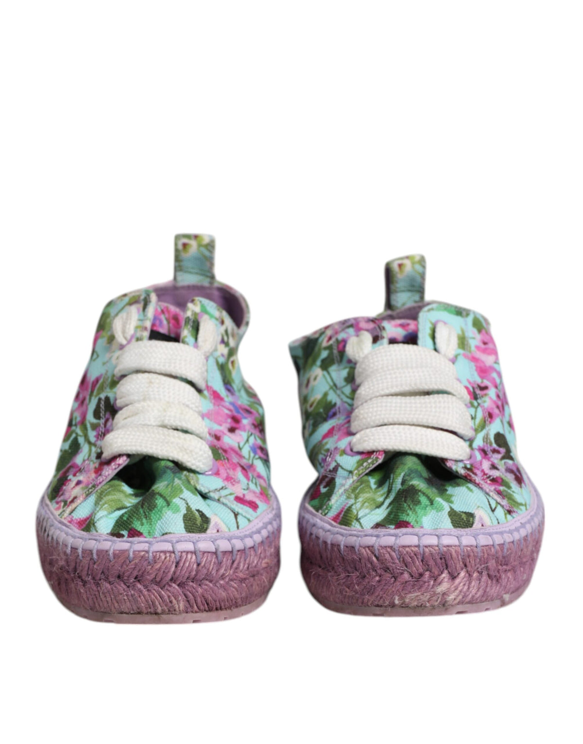 Dolce & Gabbana Multicolor Canvas Espadrilles Sneakers