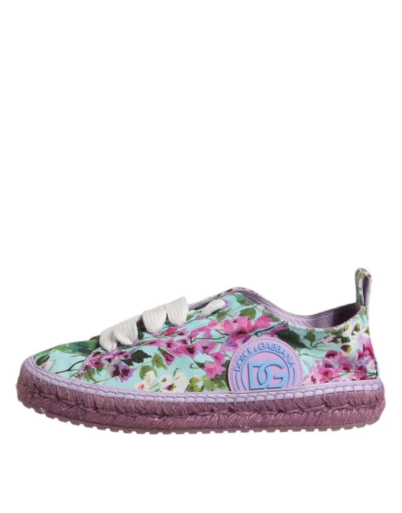 Dolce & Gabbana Multicolor Canvas Espadrilles Sneakers