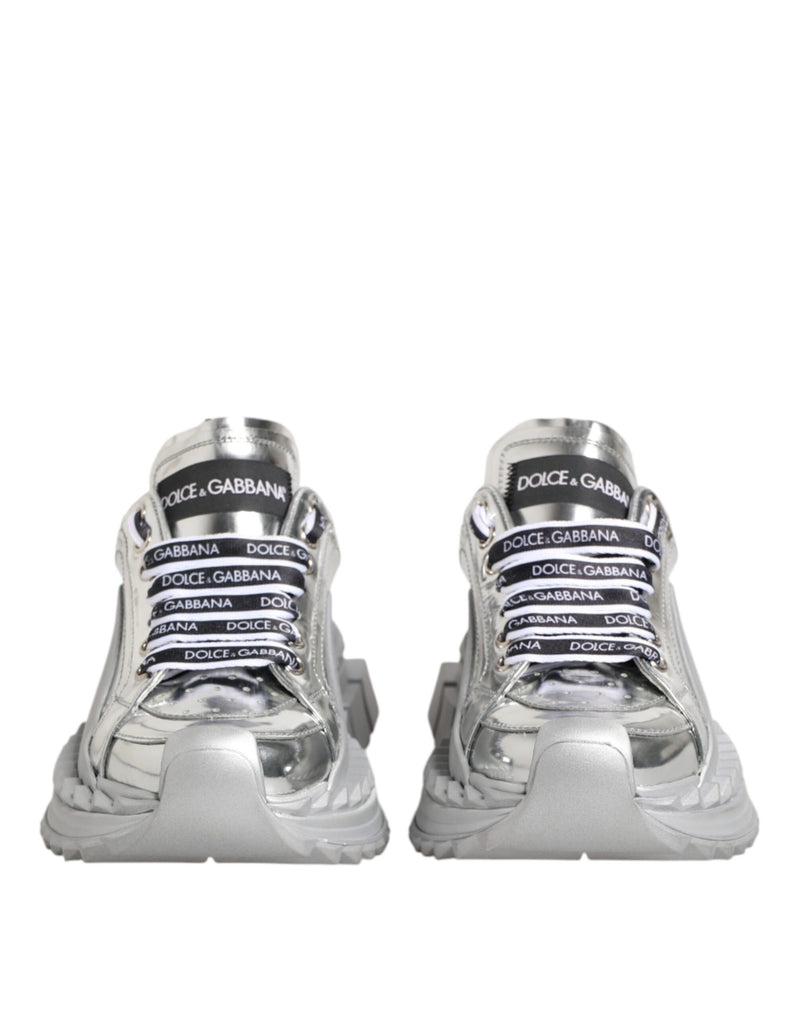 Dolce & Gabbana Super Queen Sneakers - Silver Leather