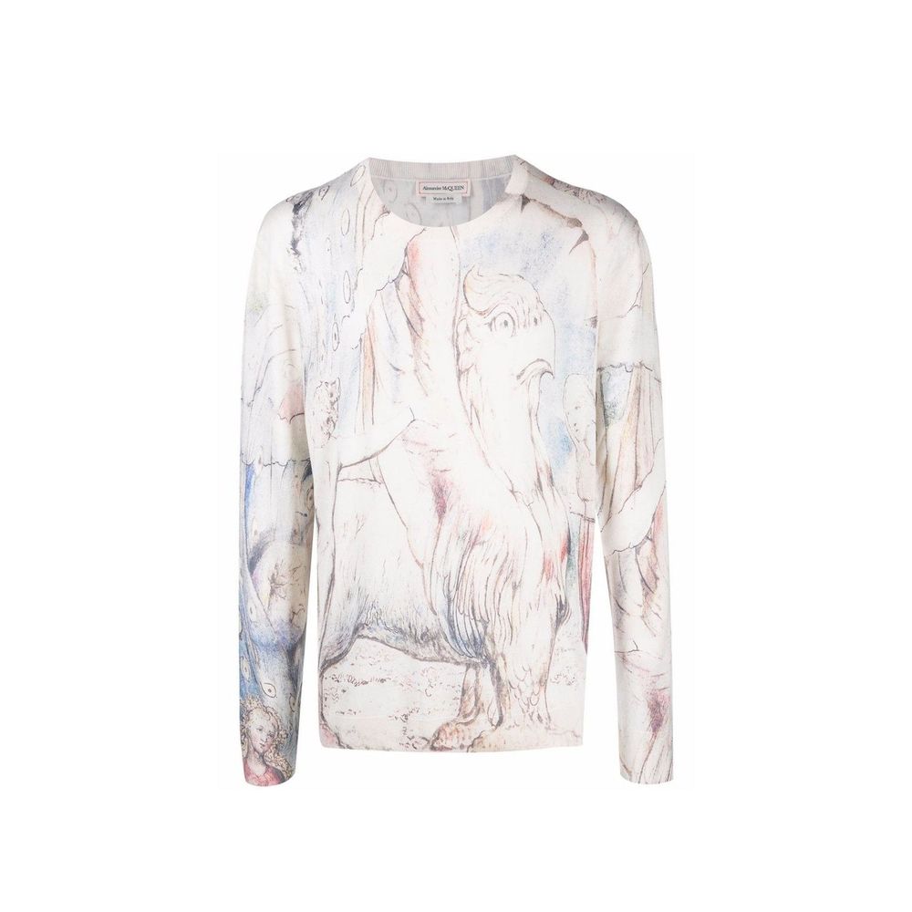 Pull à imprimé Dante de William Blake par Alexander McQueen