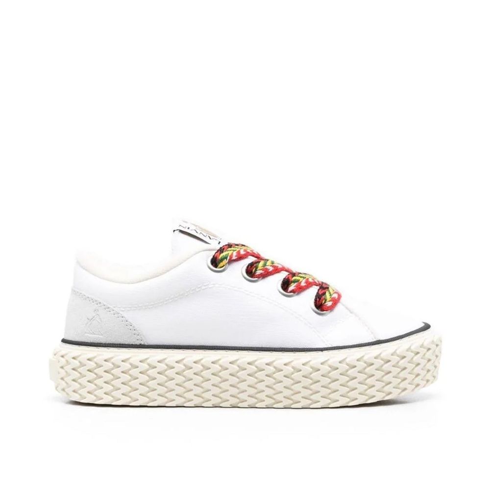 Lanvin Cotton Lace-Up Sneakers