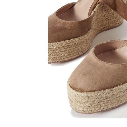 Espadrilles compensées en daim de Gianvito Rossi