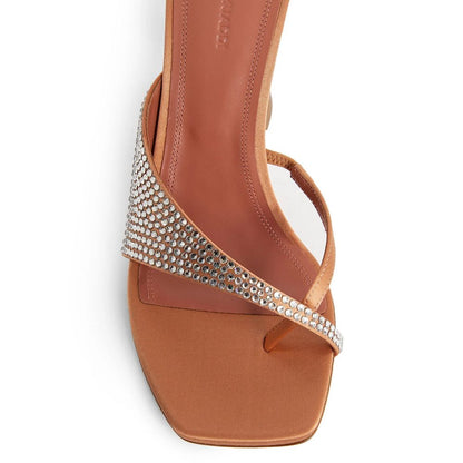 Amina Muaddi Shiona, mules à cristaux, 95 mm