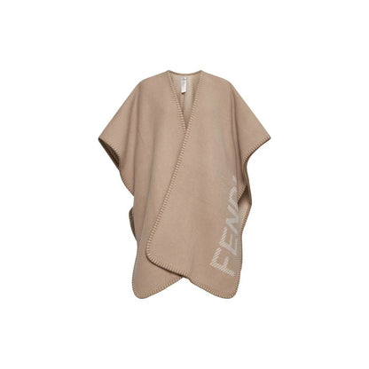 Poncho en laine et cachemire Fendi