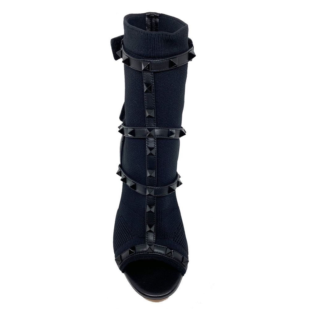 Sandales à talons compensés à lacets Valentino Rockstud de Valentino Garavani