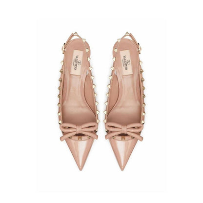 Valentino Garavani leren pumps met hielband