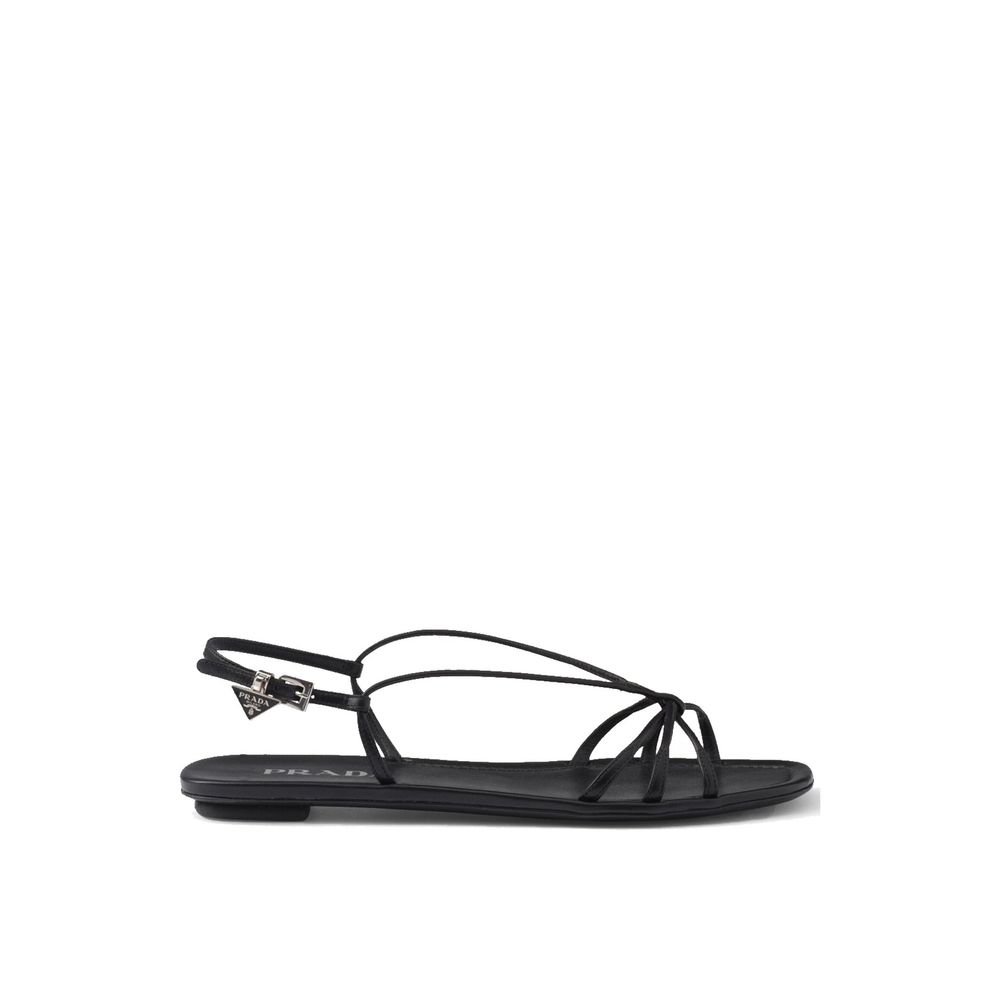 Prada leren platte sandalen