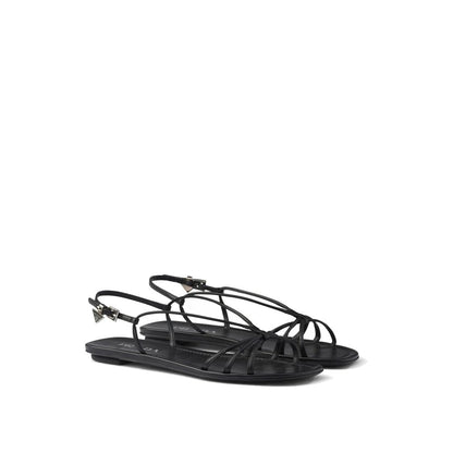 Prada leren platte sandalen