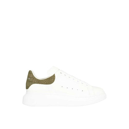 Sneakers surdimensionnées en cuir de crocodile Alexander McQueen